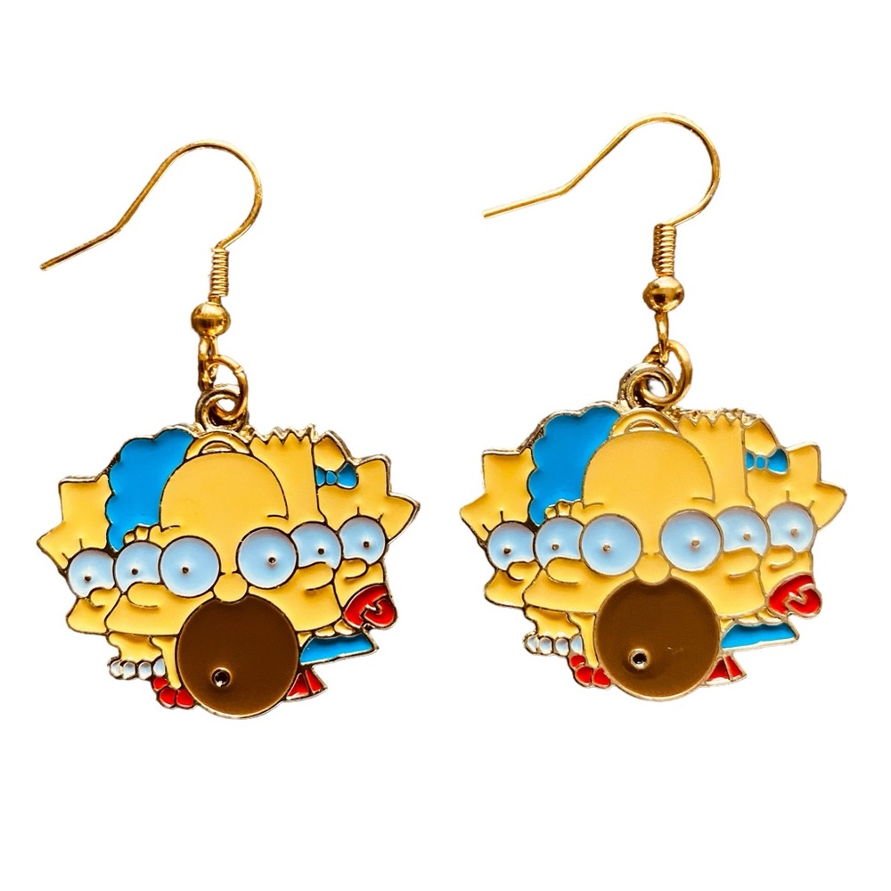 The Simpsons Family Faces Earrings - Picture 1 of 3